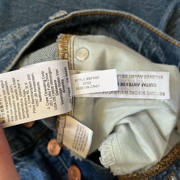 J.Crew 2022 10" demi-boot crop jean in Stone Street wash - Picture 8 of 12